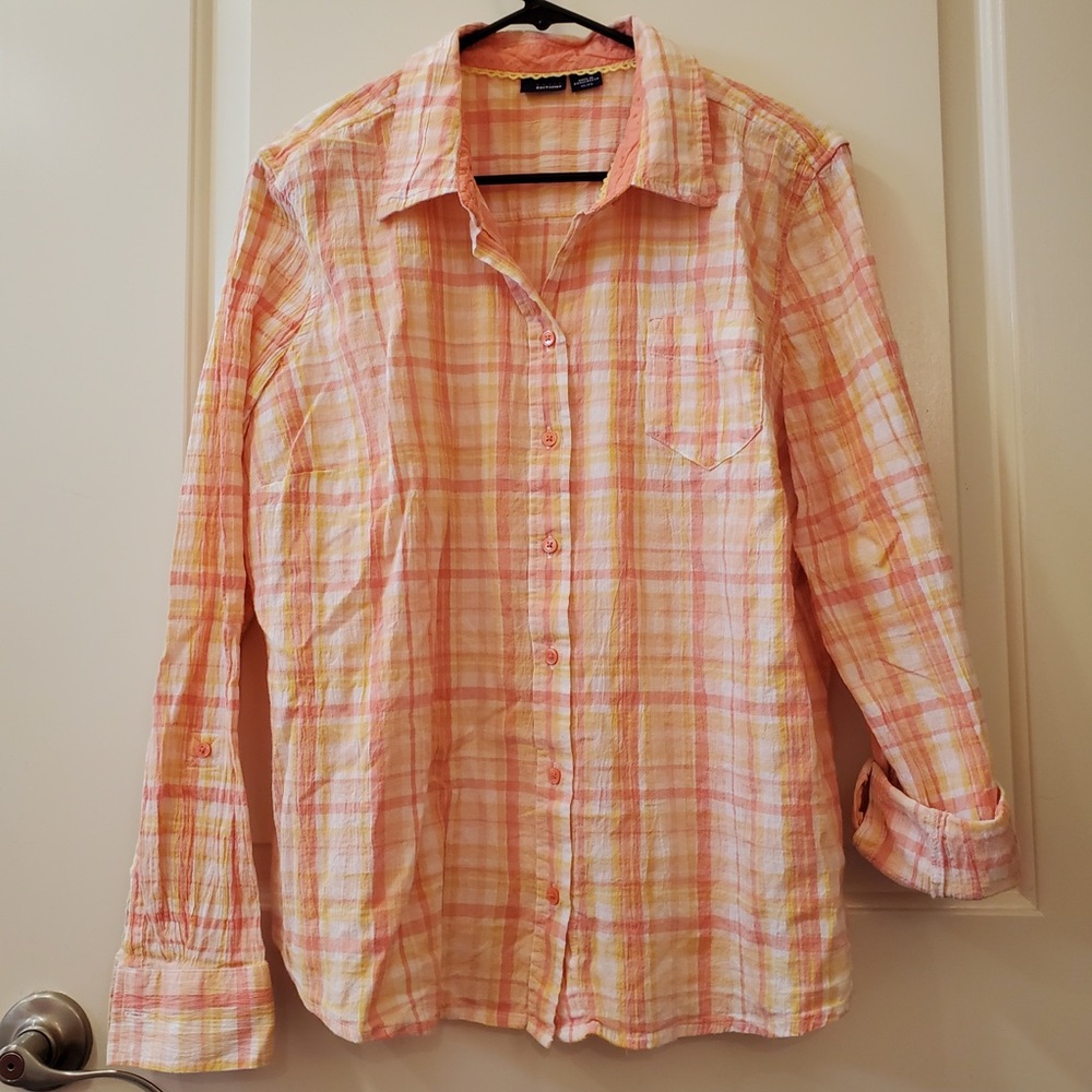Basic Editions Button Down Collared Shirt - image 1